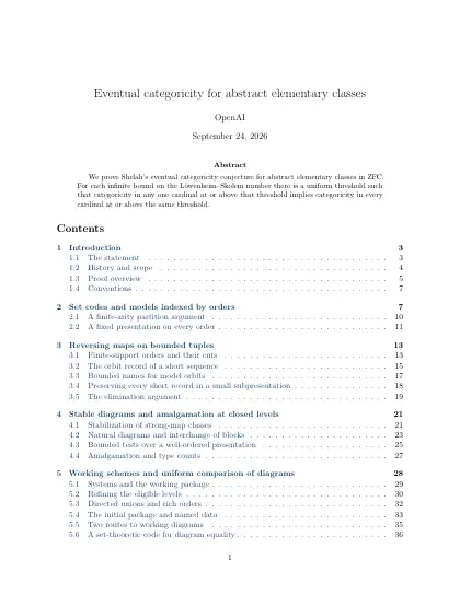 First page of Eventual categoricity for abstract elementary classes