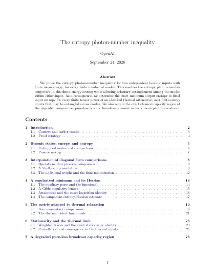 First page of The entropy photon-number inequality