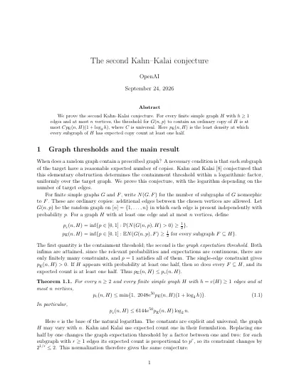 First page of The second Kahn–Kalai conjecture